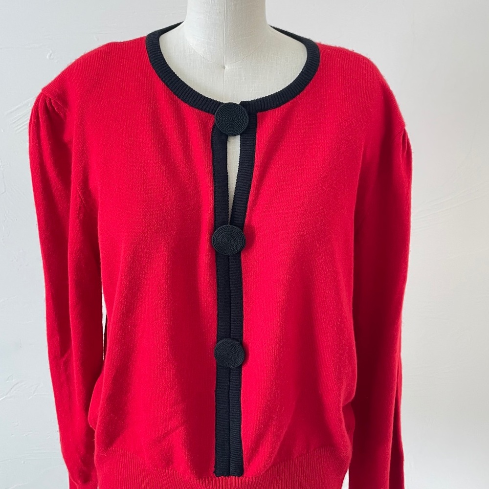 Vintage Suburbans Red and Black Sweater
